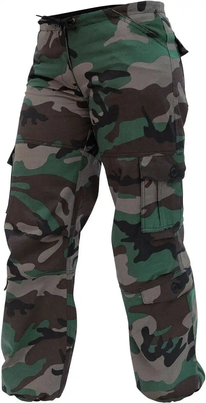 Rothco Womens Unwashed Camo Paratrooper Fatigue Pants