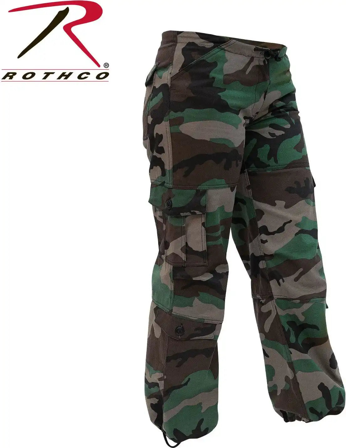 Rothco Womens Unwashed Camo Paratrooper Fatigue Pants