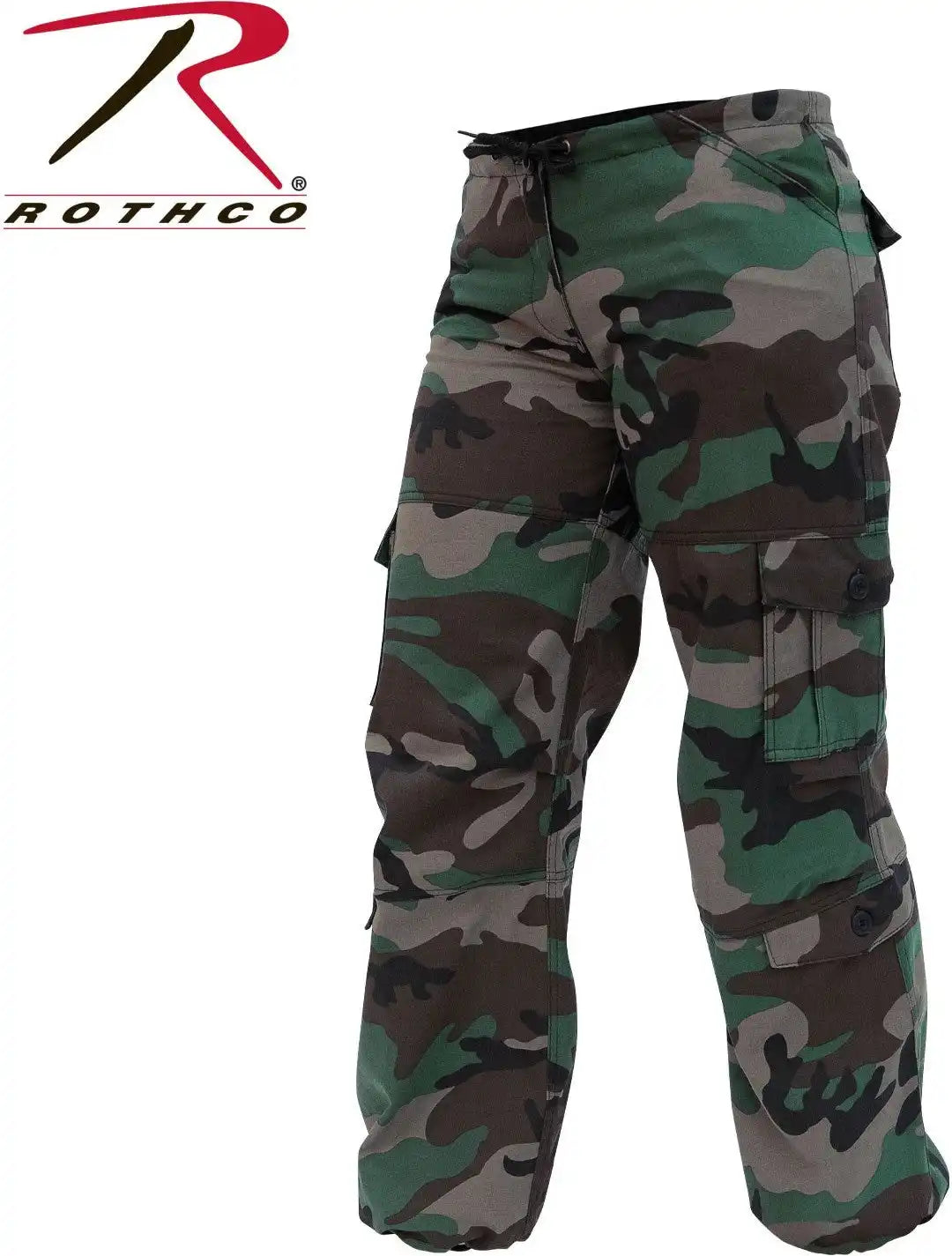 Rothco Womens Unwashed Camo Paratrooper Fatigue Pants