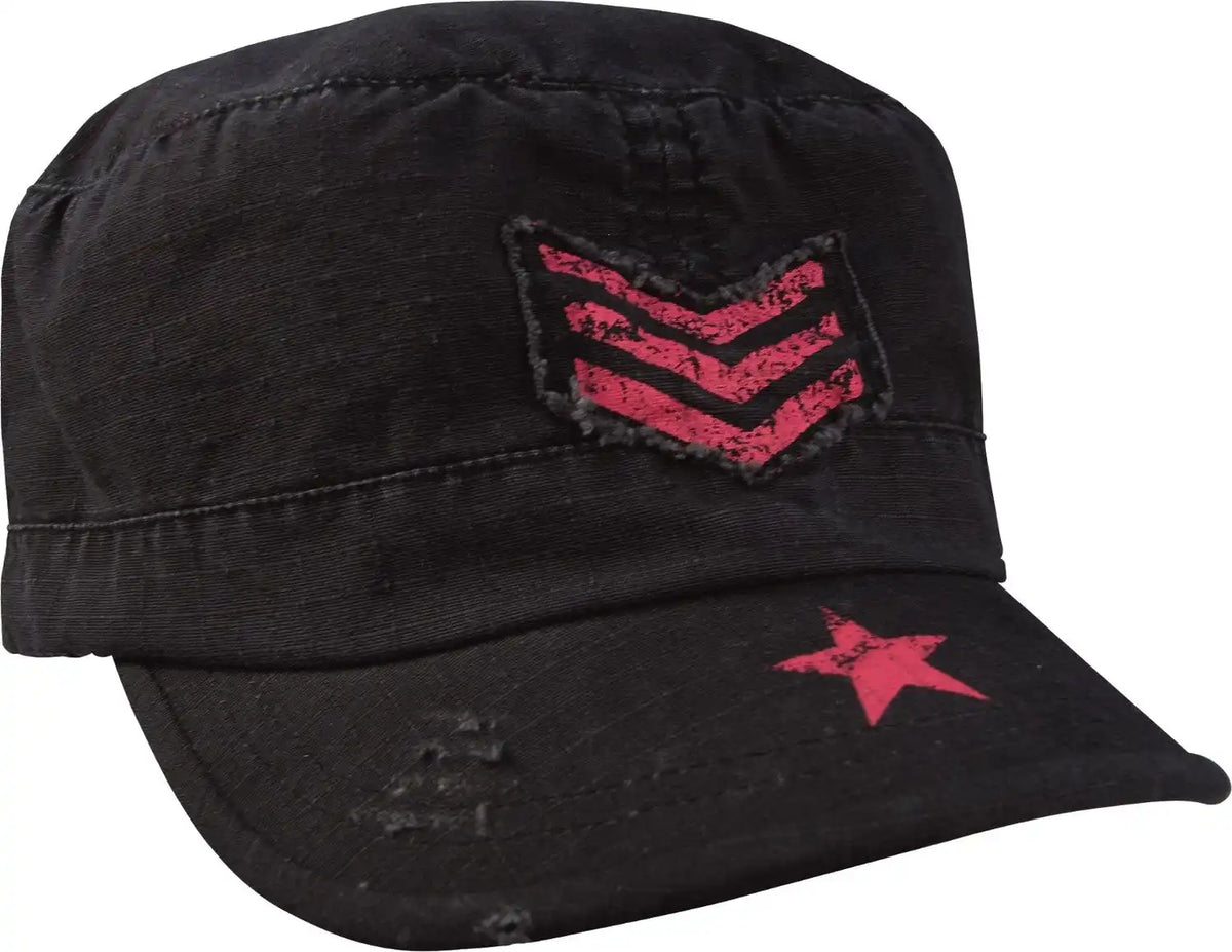 Rothco Women’s Vintage Stripes &amp; Stars Adjustable Fatigue Cap