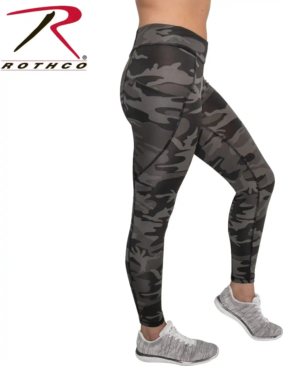 Rothco Womens Workout Performance Camo Leggings with Pockets