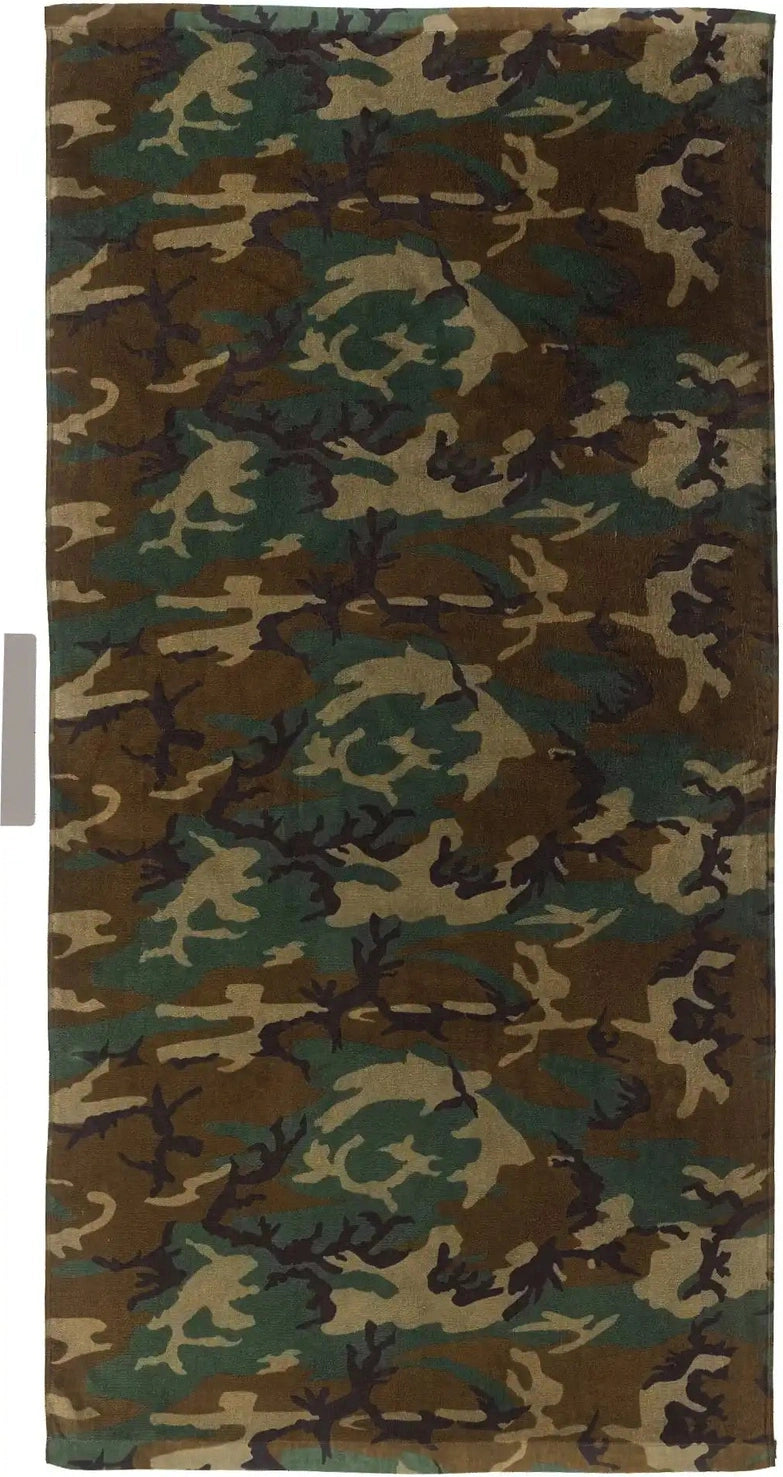 Rothco Woodland Camo Beach Towel