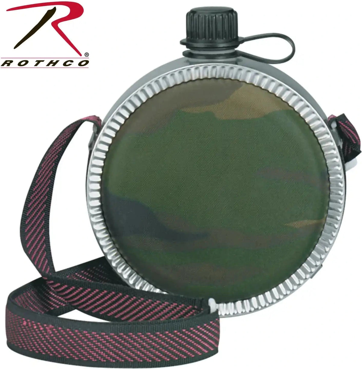 Rothco Woodland Camo Mini Desert Canteen