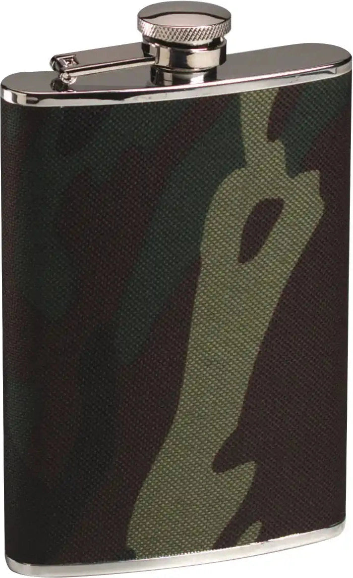 Rothco Woodland Camo Stainless Steel Flask