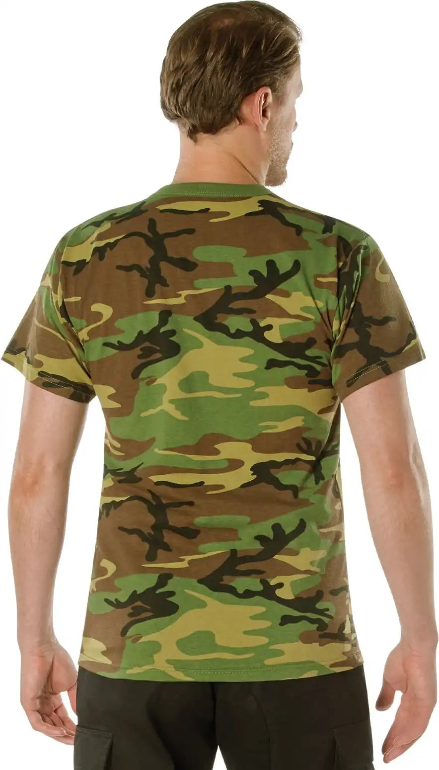 Rothco Woodland Camo t Shirt with Pocket