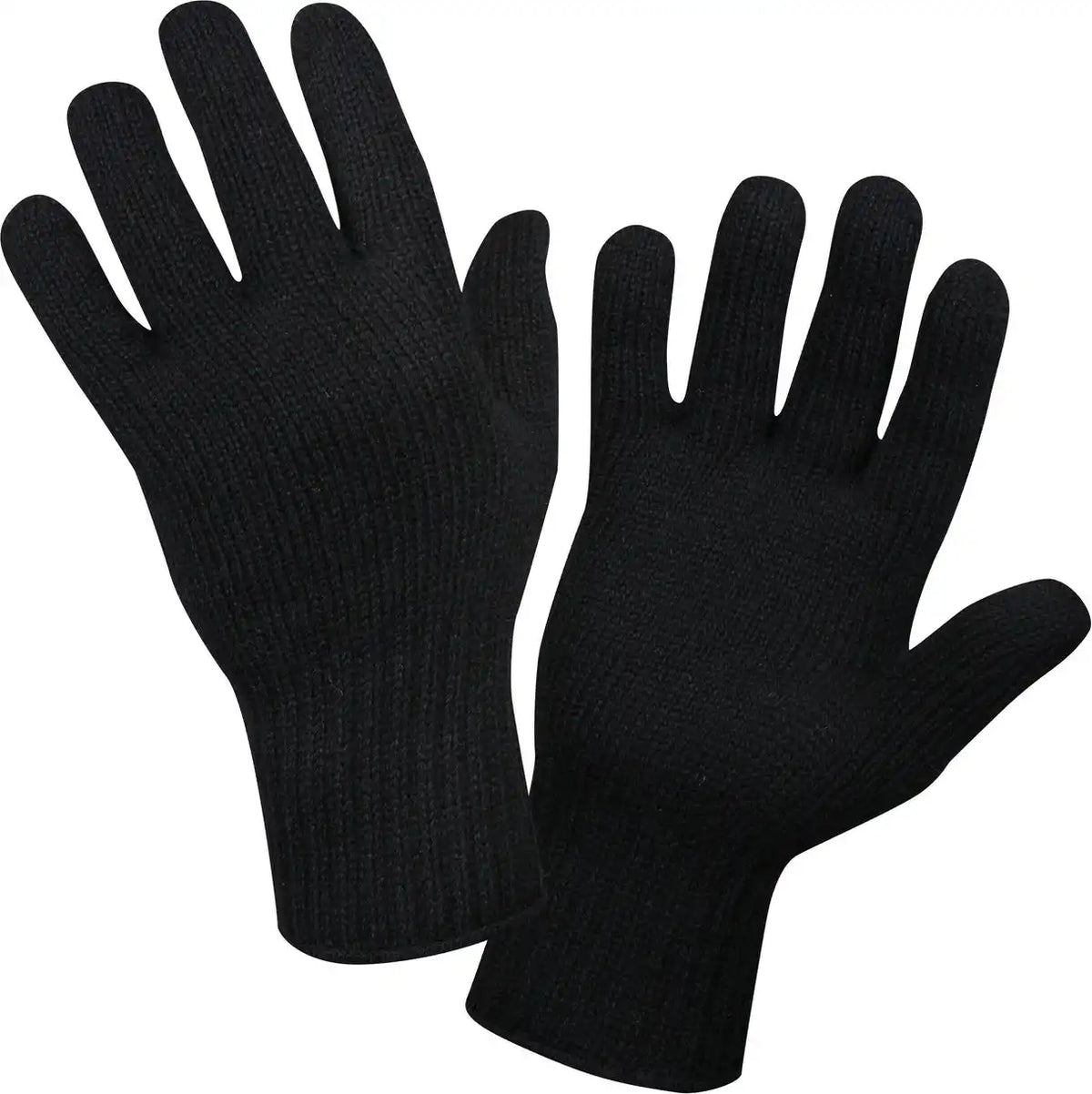 Rothco Wool Glove Liners Unstamped Black / s
