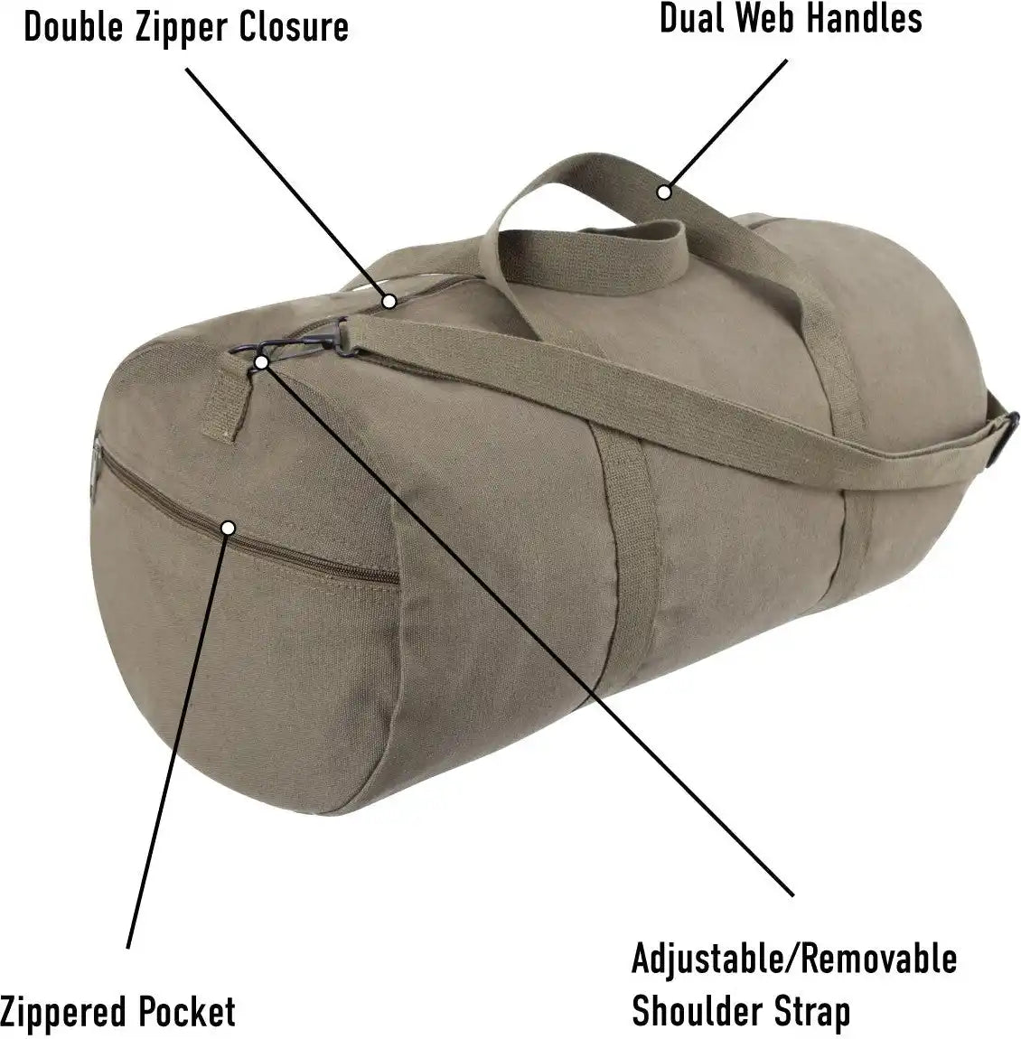 Rothco x Bear Archery Fred Camo Canvas Shoulder Duffle Bag