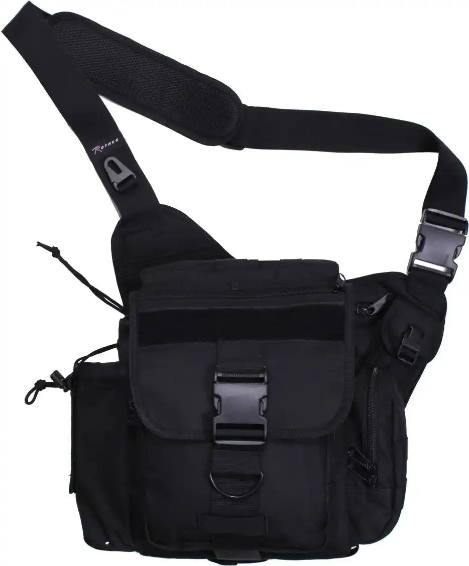 Rothco Xl Advanced Tactical Shoulder Bag Black