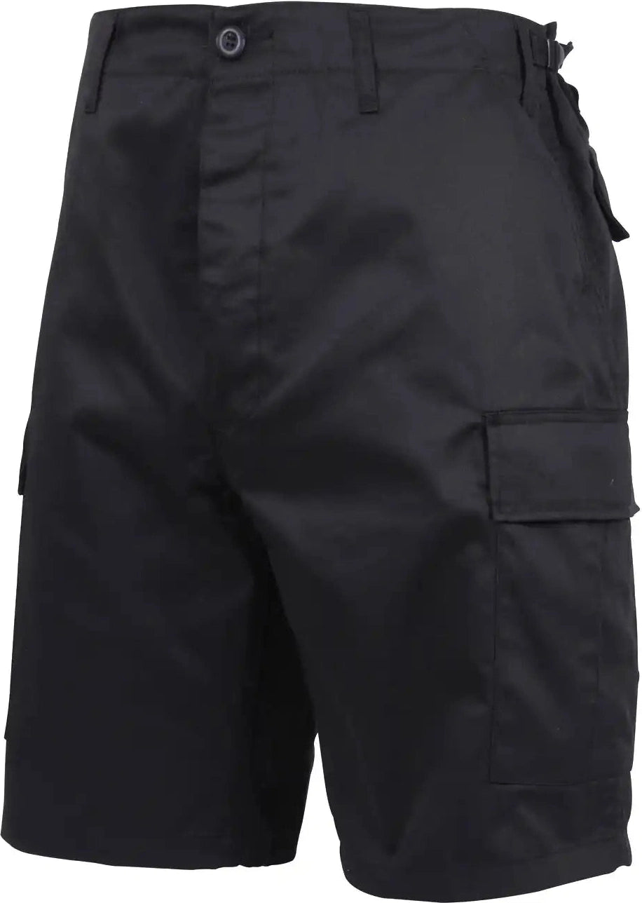 Rothco Zipper Fly Bdu Combat Shorts Black / s