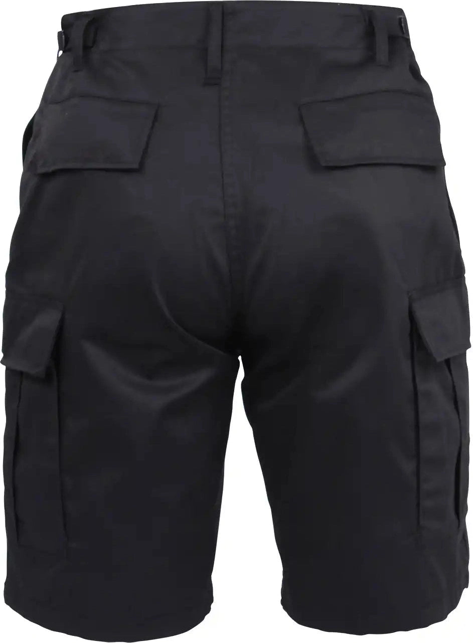 Rothco Zipper Fly Bdu Combat Shorts Black / s