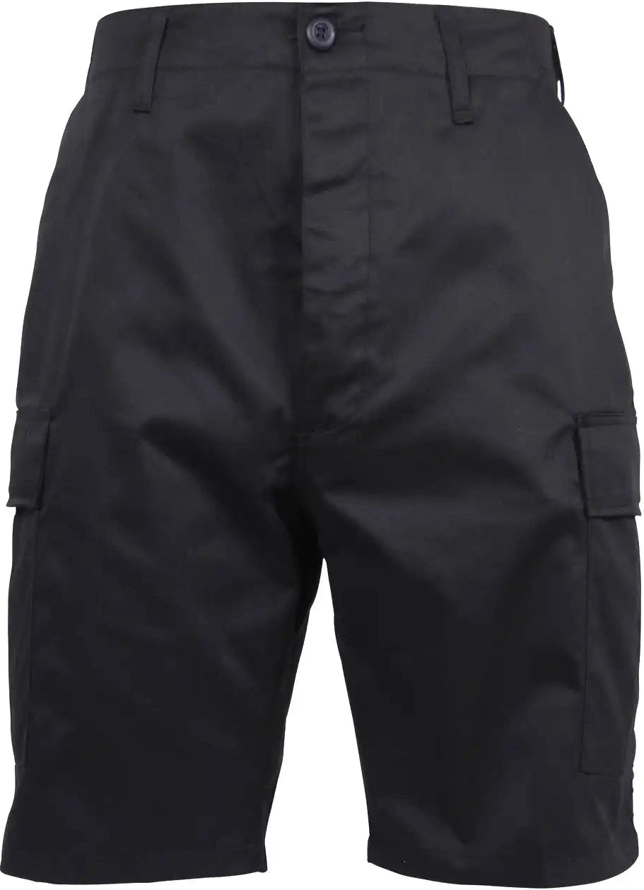 Rothco Zipper Fly Bdu Combat Shorts Black / s
