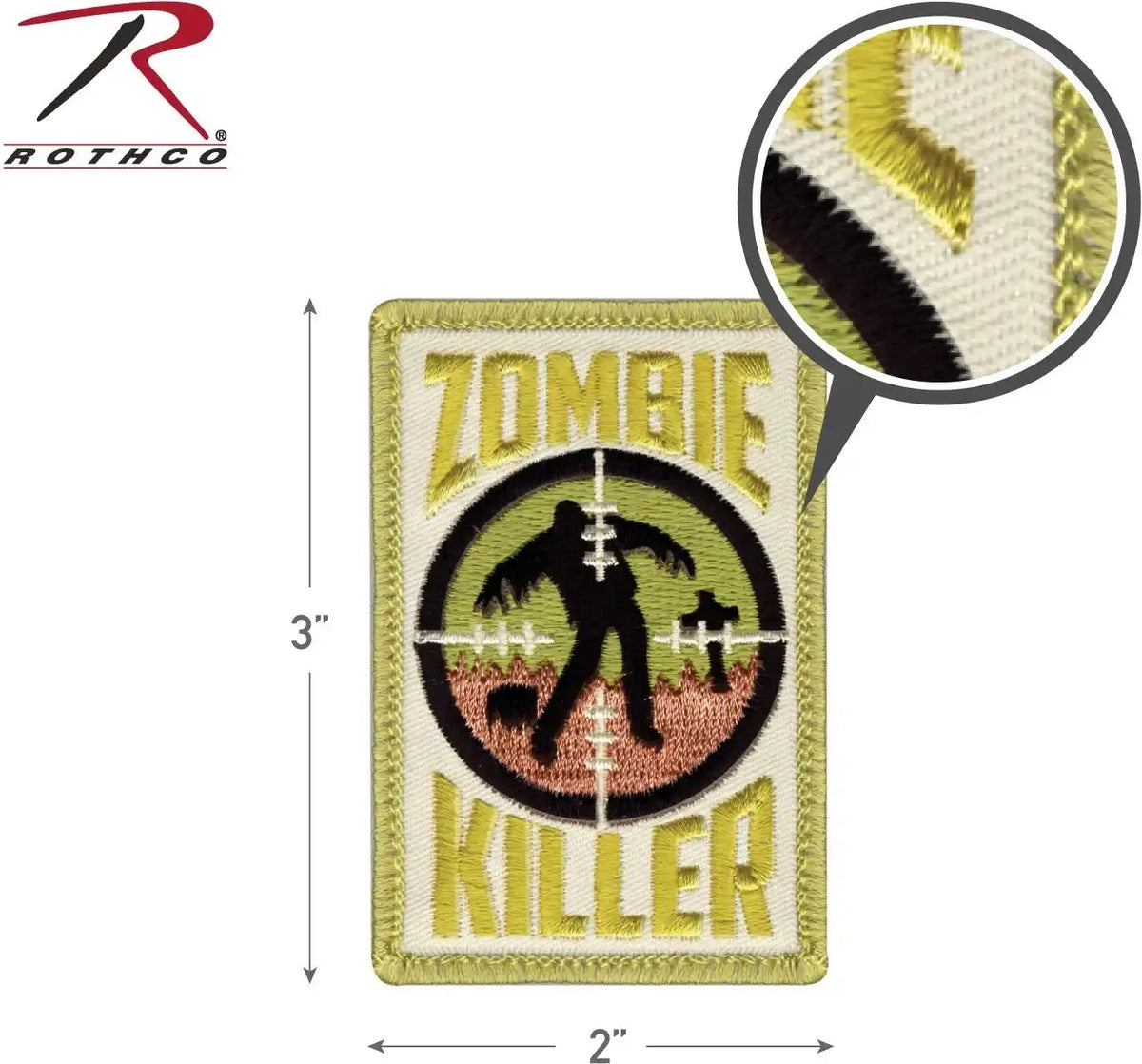Rothco Zombie Killer Morale Patch Red
