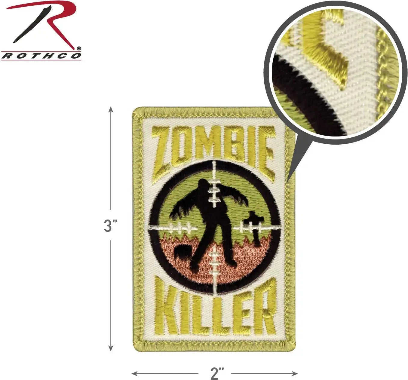 Rothco Zombie Killer Morale Patch Red