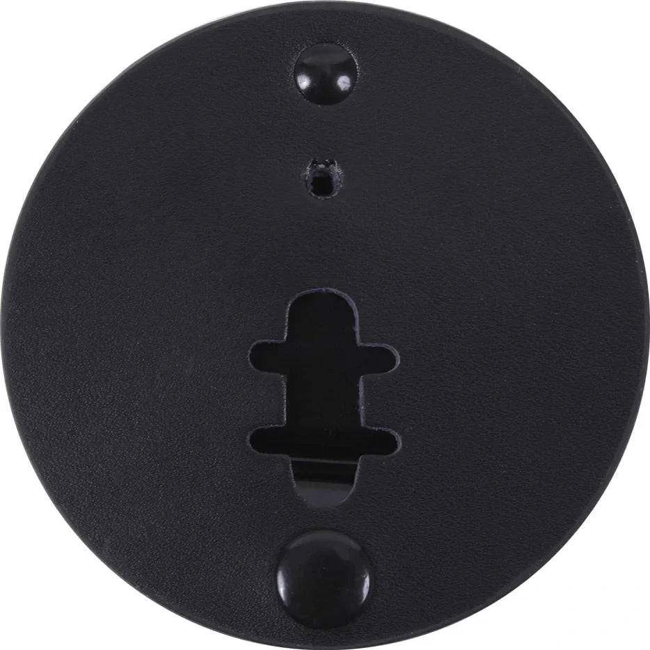 Round Leather Clip-on Badge Holder