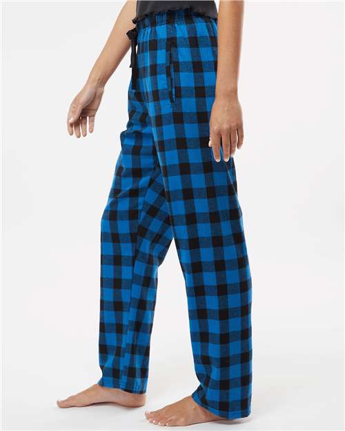 Royal/ Black Buffalo Women&#39;s Haley Flannel Pants - BW6620