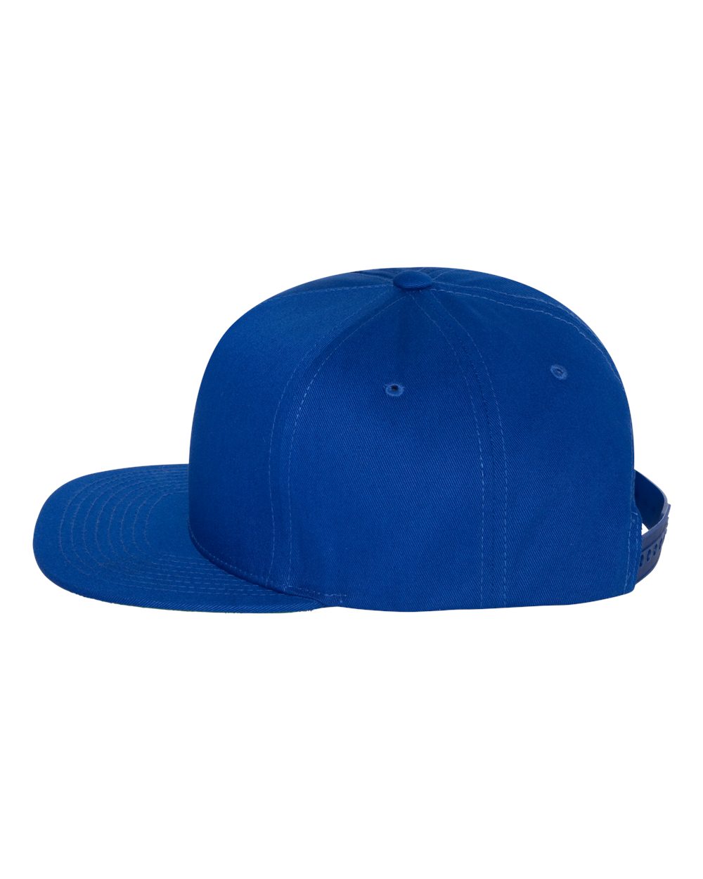 Royal Blue Five-Panel Cotton Twill Snapback Cap - 6007