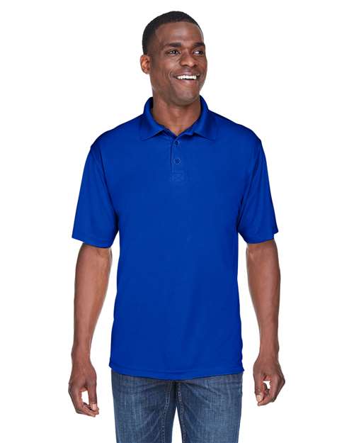 Front View of Royal Men's Cool & Dry Sport Performance Interlock Polo - 8425