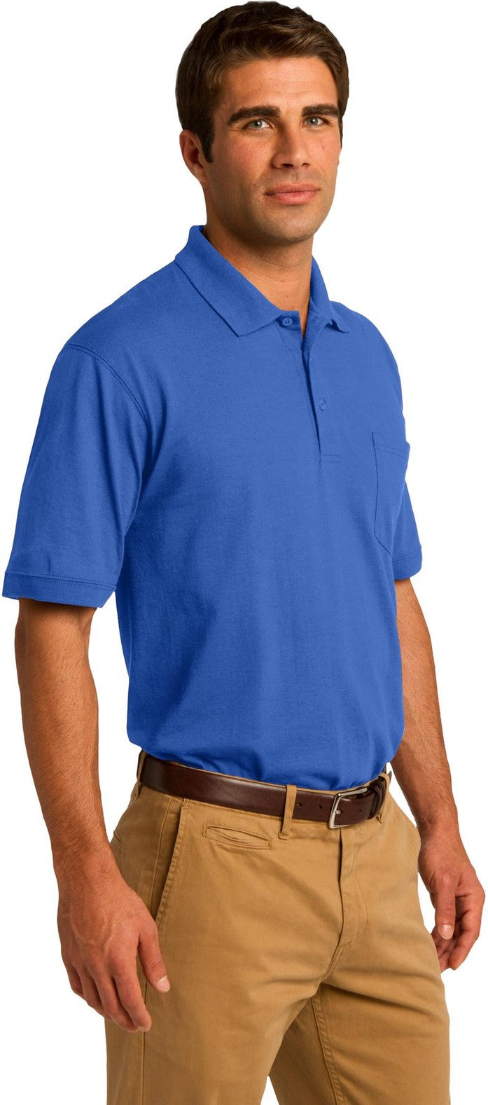 Royal Port & Co Core Blend Jersey Knit Pocket Polo. KP55P