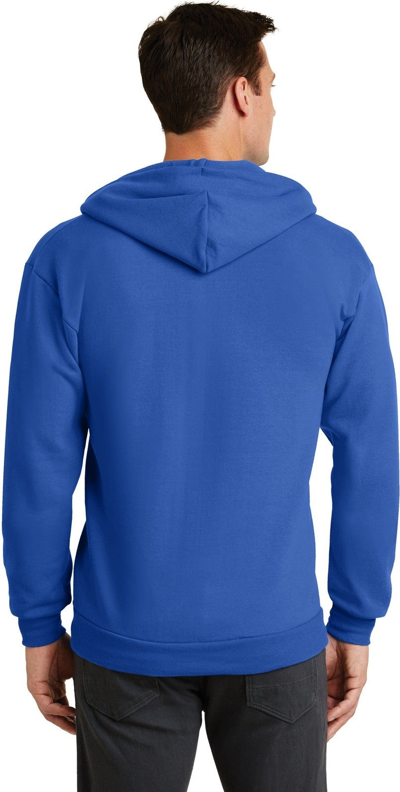 Royal Port & Co Core Fleece Full-Zip Hooded Sweatshirt. PC78ZH