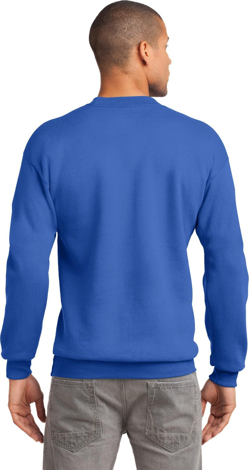 Royal Port & Co Tall Essential Fleece Crewneck Sweatshirt. PC90T