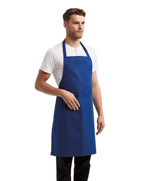 Royal Recycled Bib Apron with Pocket - RP154
