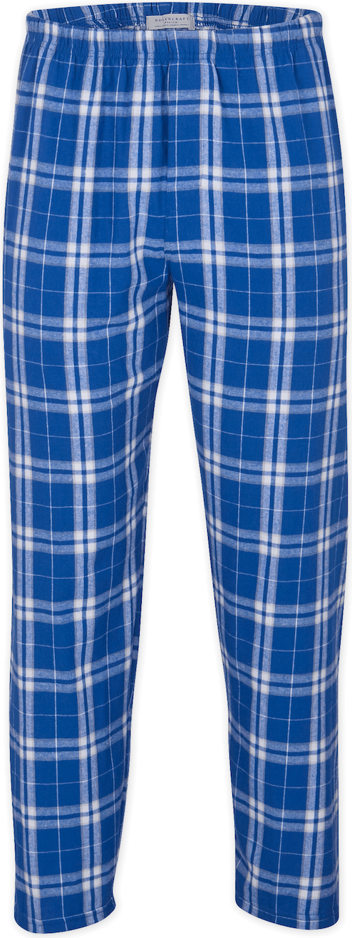 ROYAL SILVER PLAID BOXERCRAFT MENS HARLEY FLANNEL PANT F20/F29  grouped