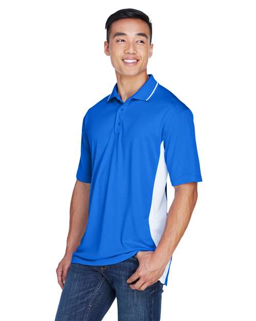 Royal/ White Men&#39;s Cool &amp; Dry Sport Two-Tone Polo - 8406