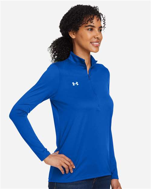 Royal/ White Women's Team Tech™ Half-Zip - 1376862 plain