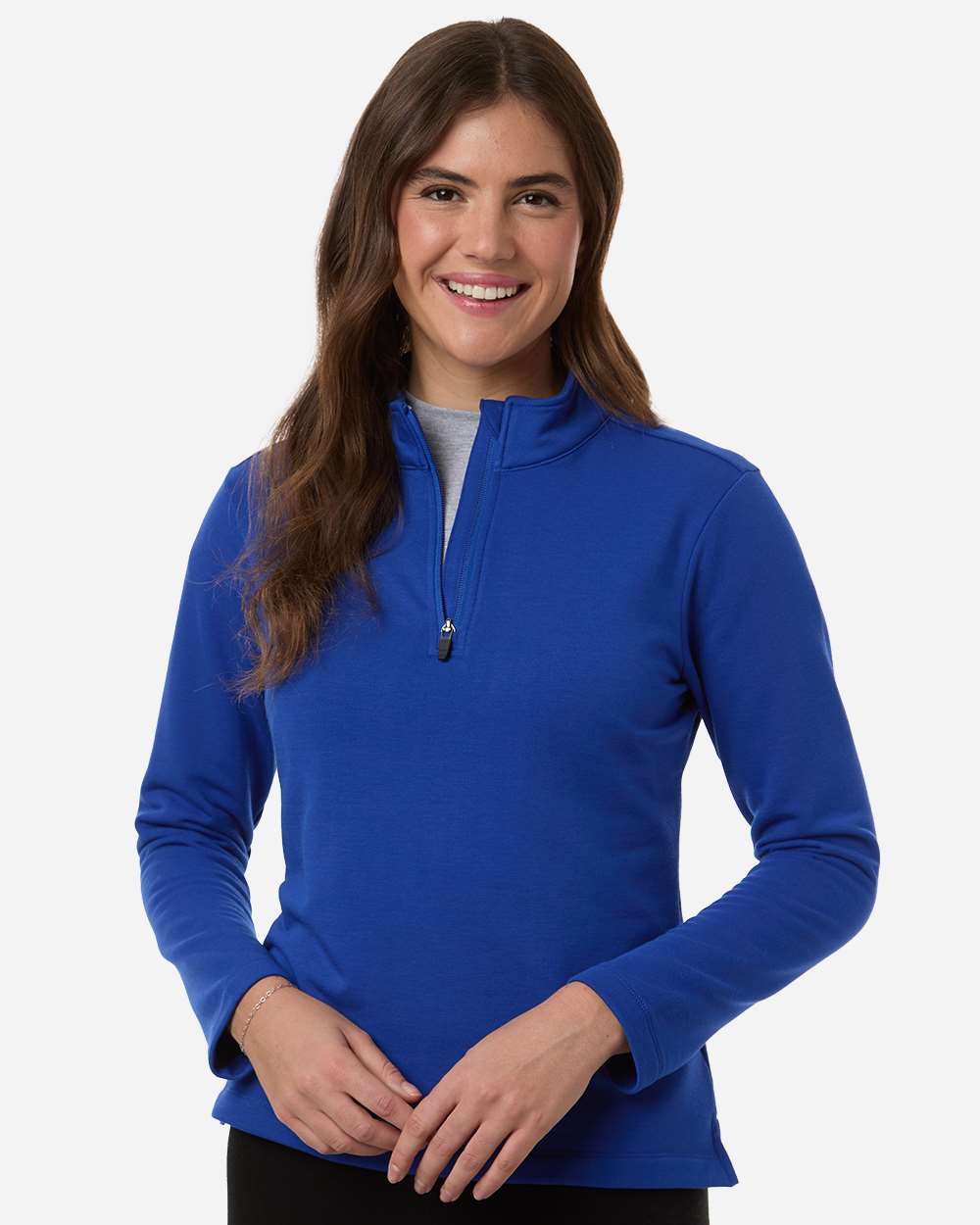 Royal Women's Stretch Quarter-Zip Fleece Pullover - STF870L plain