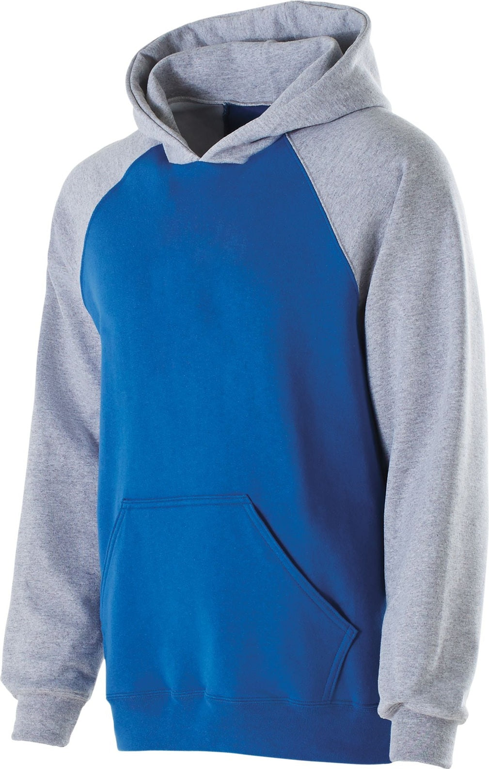 ROYAL/ATHLETIC HEATHER YOUTH BANNER HOODIE