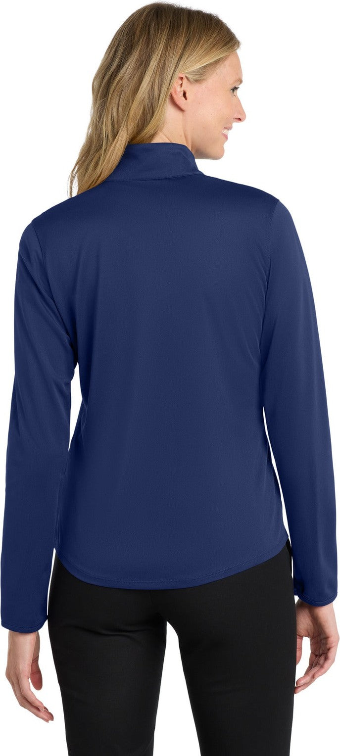 Royal/Steel Gy Port Authority Women's Silk Touch Performance 1/4-Zip LK584