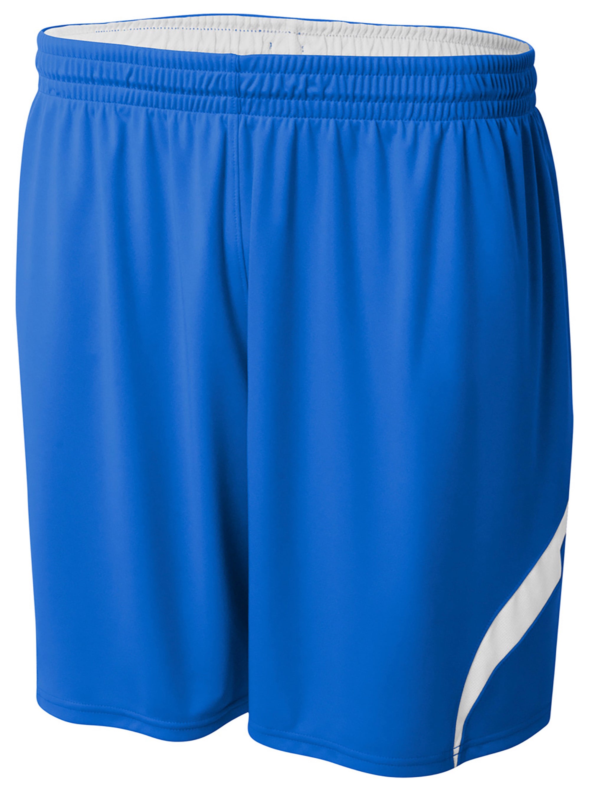 ROYAL/WHITE A4 6" Youth Double Double Rweversible Short  grouped