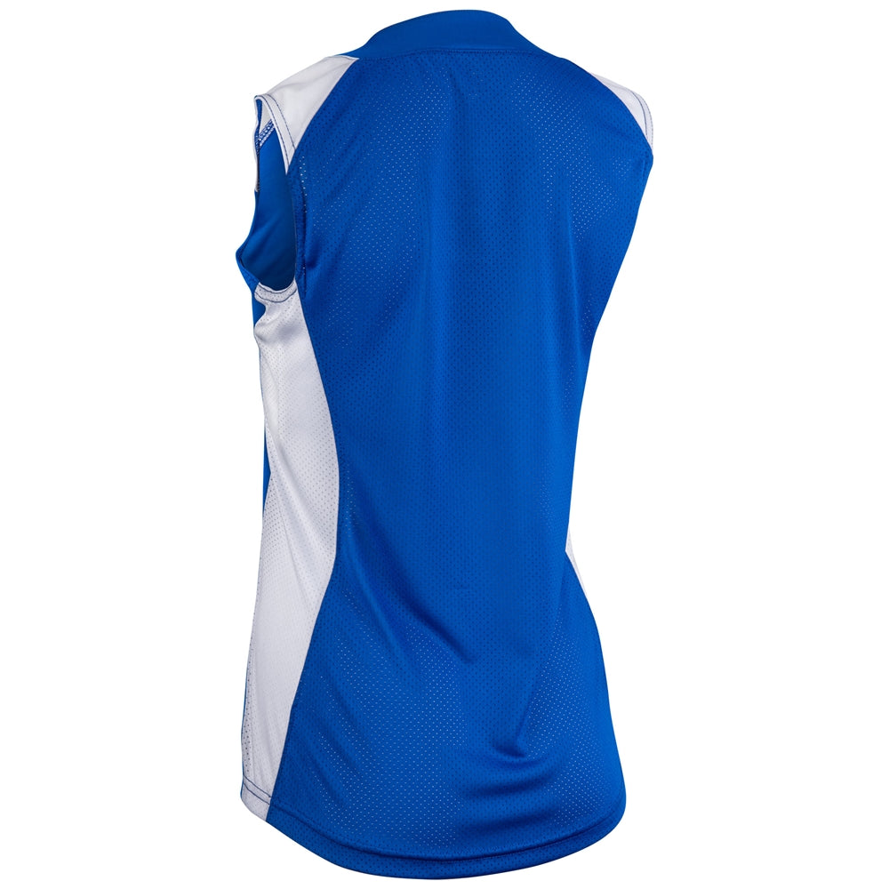 ROYAL,WHITE Infinite 2-Button Sleeveless Jersey