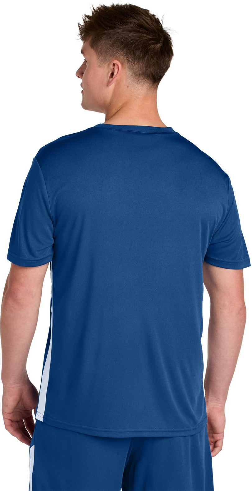 Royal/Wht Sport-Tek Competitor United V-Neck ST101