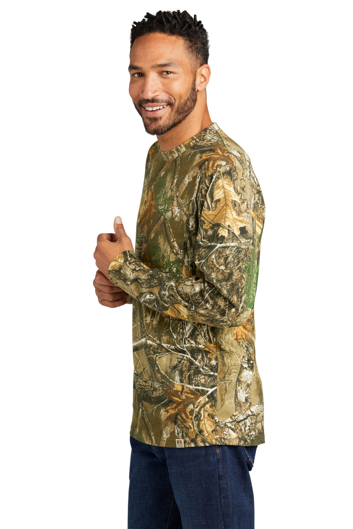 RTEdge Russell Outdoors Realtree Long Sleeve Pocket Tee RU100LSP