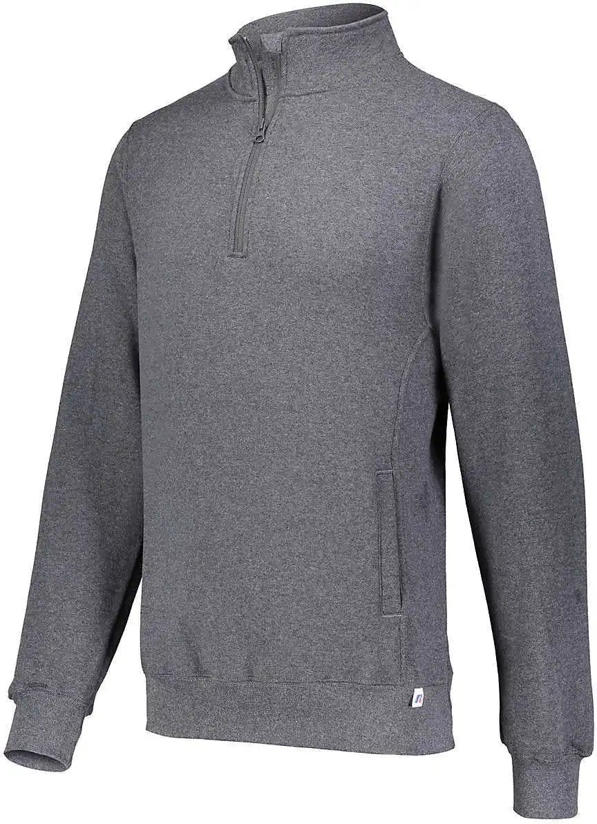 Russell 1z4hbm Dri-power Fleece 1 4 Zip Pullover - Black Heather