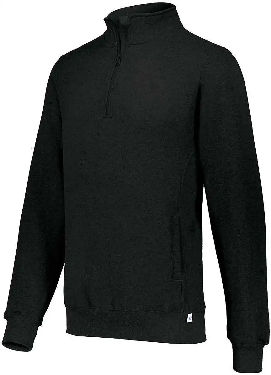 Russell 1z4hbm Dri Power Fleece 1 4 Zip Pullover Black