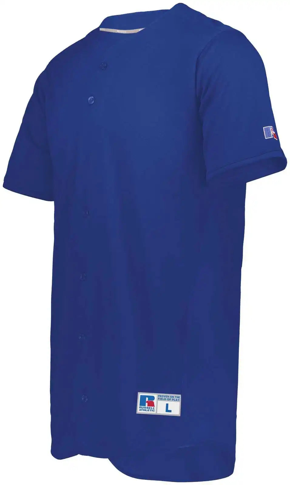 Russell 235jmm Five Tool Full-button Front Baseball Jersey - Royal