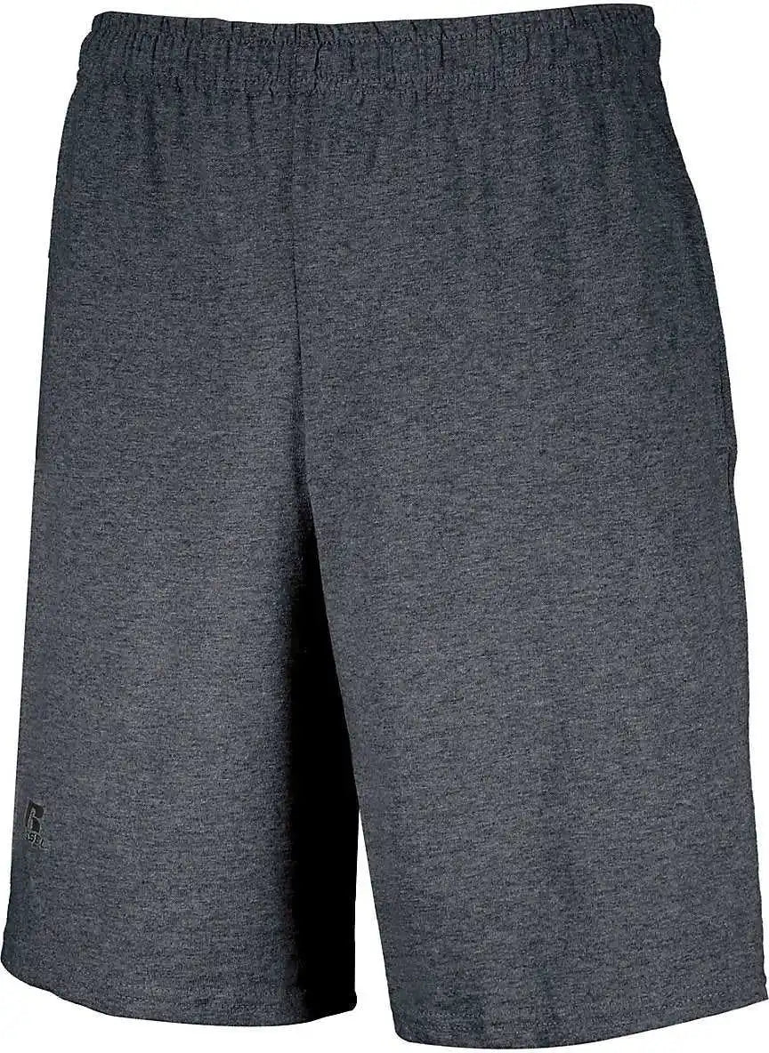 Russell 25843m Basic Cotton Pocket Shorts - Black Heather