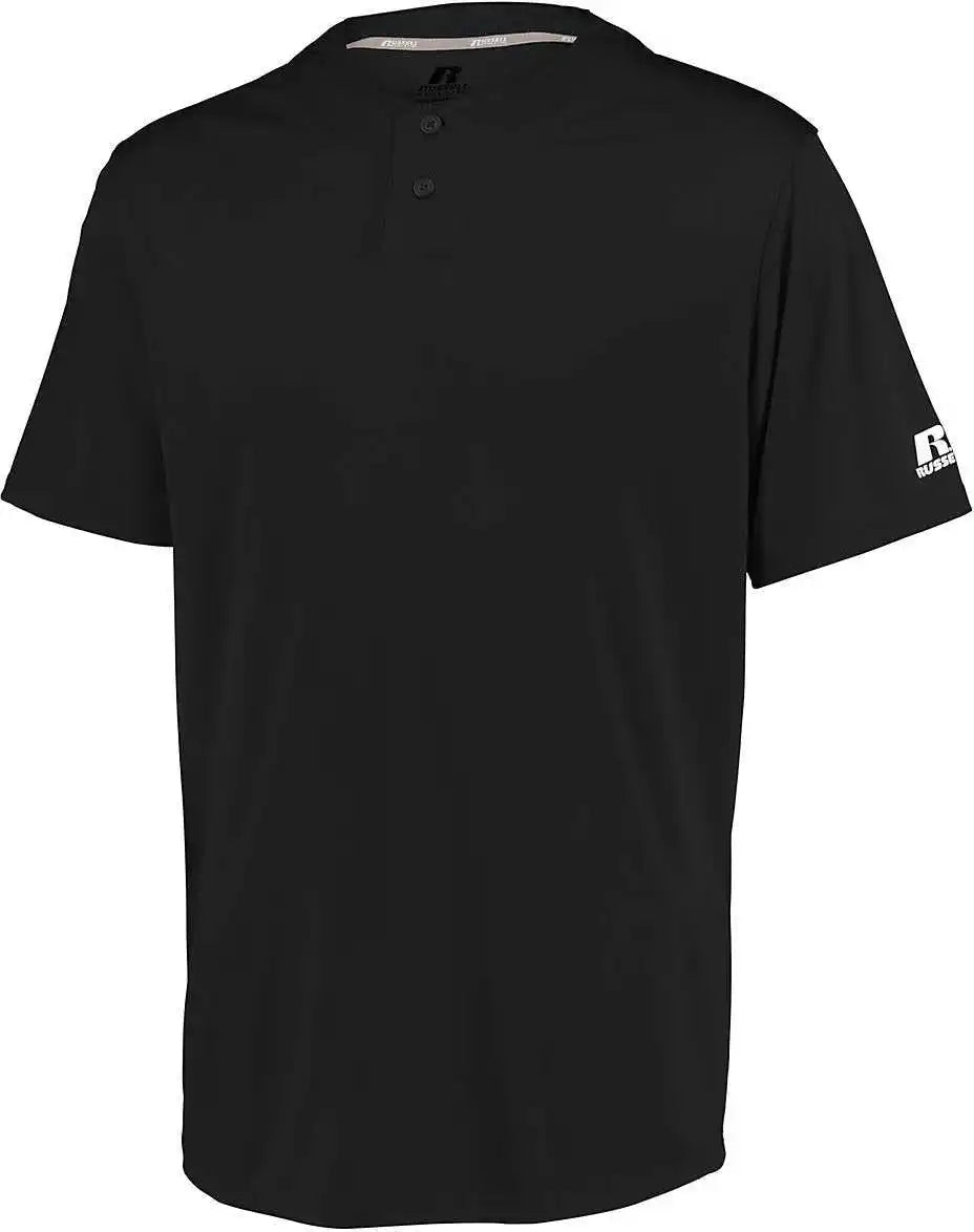 Russell 3r7x2m Performance Two-button Solid Jersey - Black - Adult s