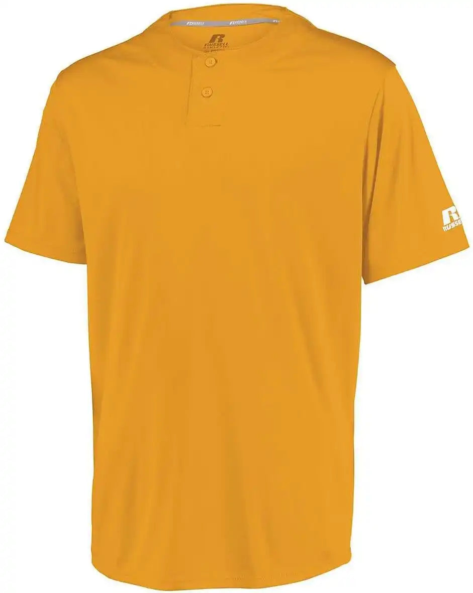 Russell 3r7x2m Performance Two-button Solid Jersey - Gold
