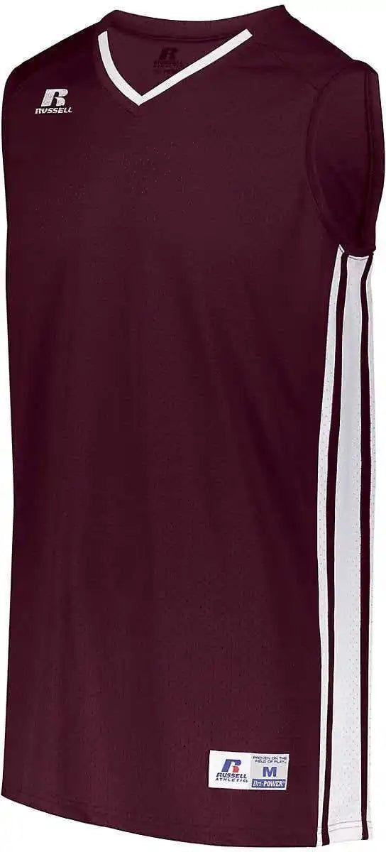Russell 4b1vtm Legacy Basketball Jersey - Maroon White