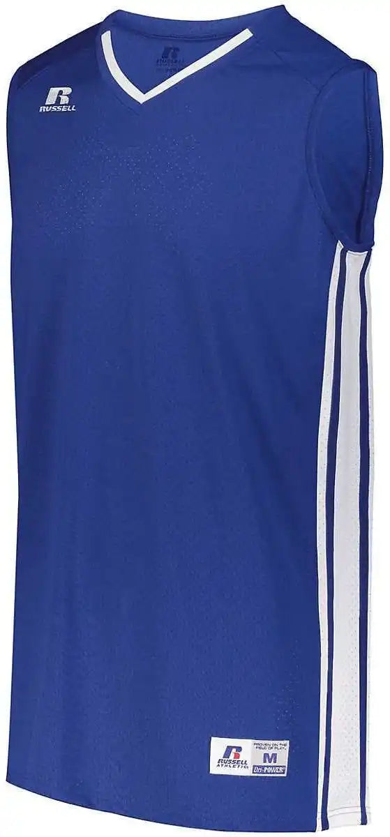 Russell 4b1vtm Legacy Basketball Jersey - Royal White