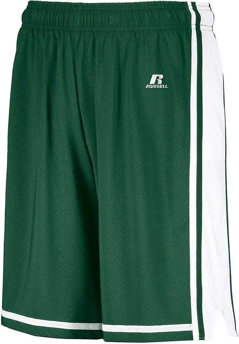 Russell 4b2vtb Youth Legacy Basketball Shorts - Dark Green White