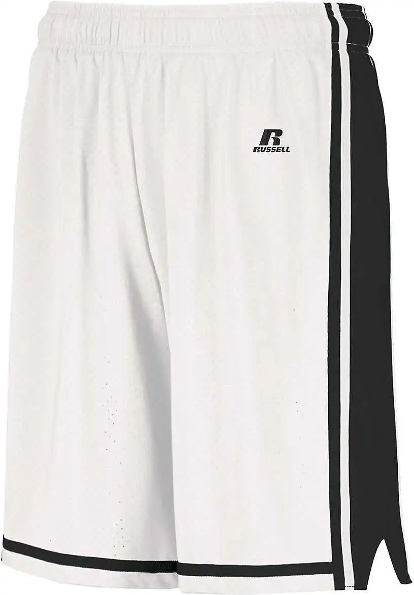 Russell 4b2vtb Youth Legacy Basketball Shorts - White Black