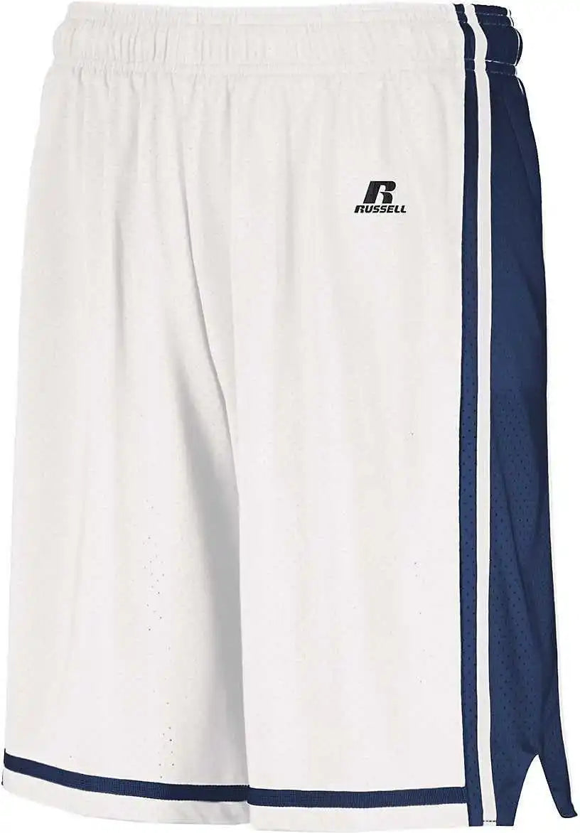 Russell 4b2vtb Youth Legacy Basketball Shorts - White Navy