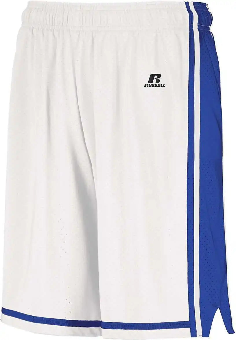 Russell 4b2vtb Youth Legacy Basketball Shorts - White Royal