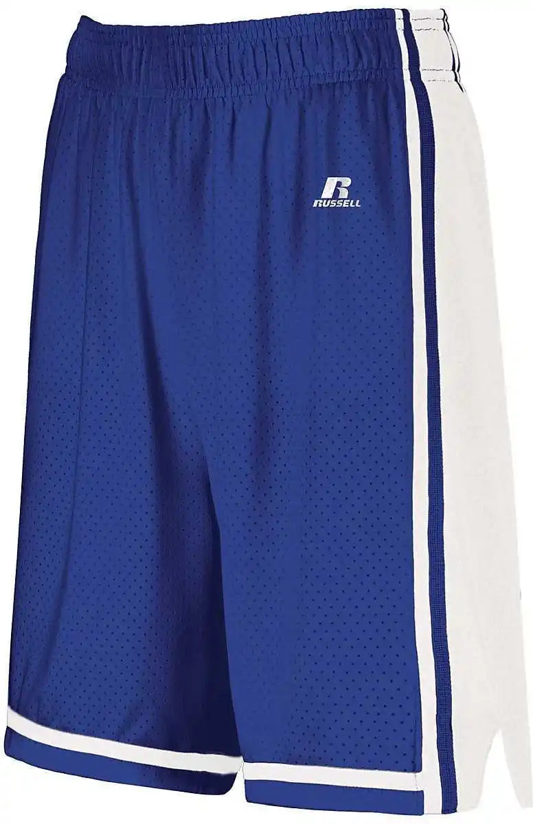 Russell 4b2vtx Ladies Legacy Basketball Shorts - Royal White