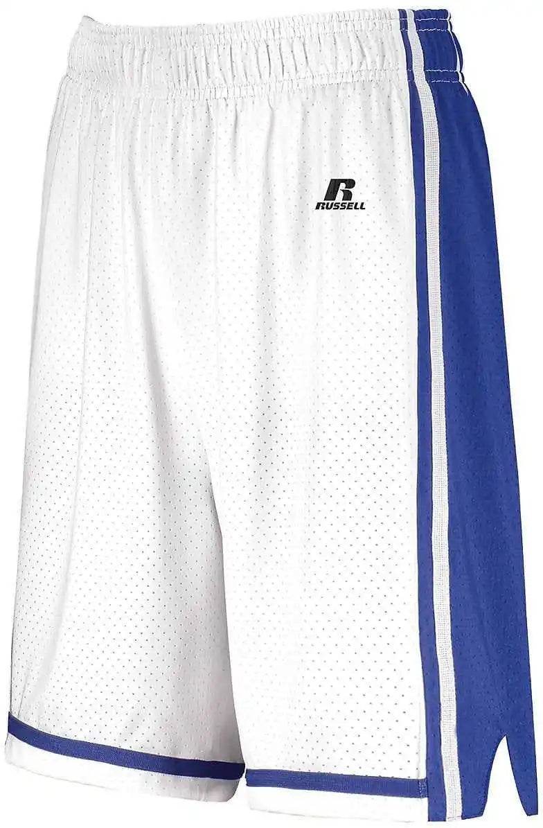 Russell 4b2vtx Ladies Legacy Basketball Shorts - White Royal
