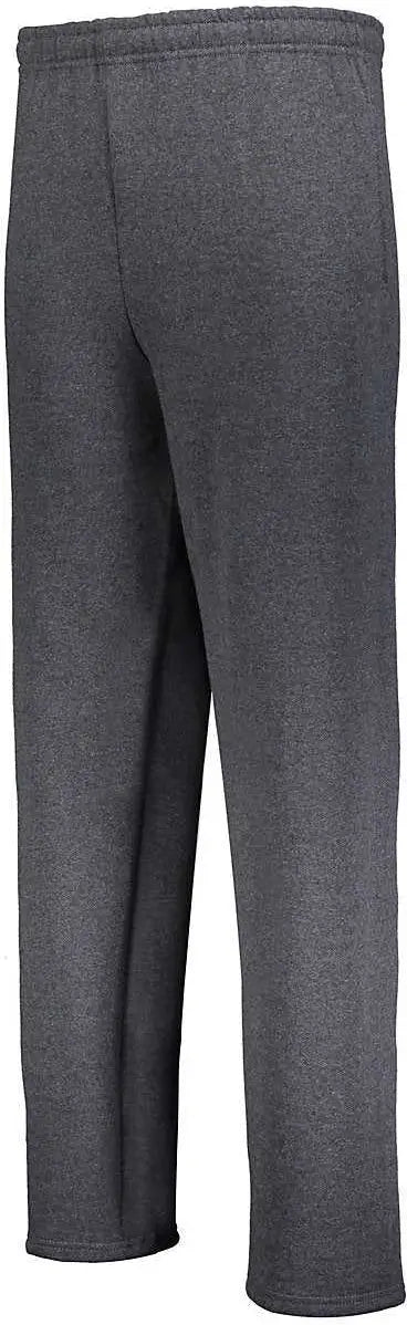 Russell 596hbm Dri-power Open Bottom Pocket Sweatpants - Black Heather